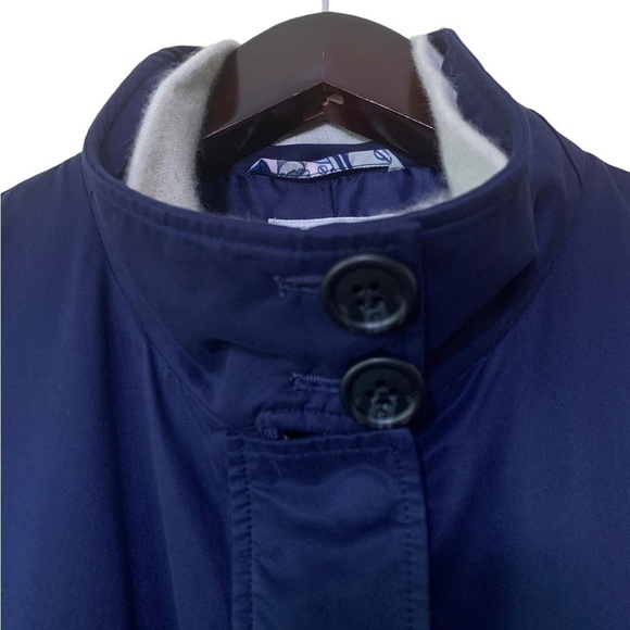 Peter Millar Navy Blue Zip Up Button Drawstring Travel Utility Jacket Size M - Picture 8 of 14